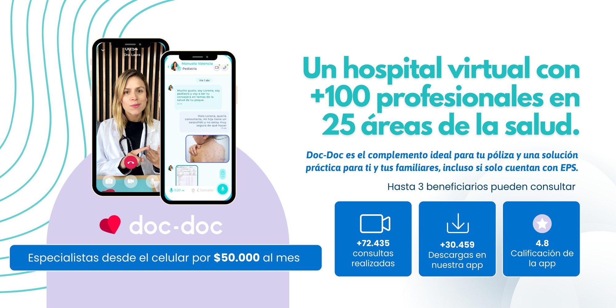 Blue and White Simple Medical Center Banner (33)